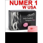 SexShop - Tampony Beppy Wet mokre bez sznurka - Bieganie, pływanie, sauna, seks 8 szt. - online