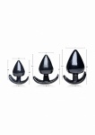 Zestaw korków analnych x3 - Triple Spades 3 Piece Anal Plug Set - AG342