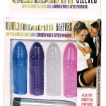 SexShop - Wibrator oraz zestaw nakładek -  Ultrafit Sleeves and Vibrator Kit - online