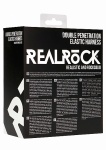 UPRZĄŻ DO PODWÓJNEJ PENETRACJI realrock SKÓRA - Double Penetration Harness - Black