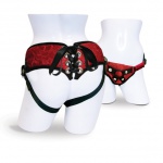 SexShop - Uprząż do strap-on - Sportsheets Red Lace Corsette Strap-On  - online