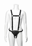 Mocna Uprząż do Strap-On Vac-U-Lock -1090-51-BX - Chest and Suspender Harness With Plug - Black 