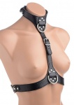Uprząż na piersi dla kobiet - czarna AF494 - Female Chest Harness - Black