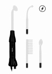 UŻĄDZENIE wielofunkcyjne DO ELEKTROSTYMULACJI - Electro Lightning Wand - Black
