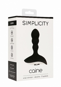WIBRATOR analny CAINE - CAINE Anal vibrator - Black