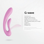 SexShop - Wibrator do punktu G - Adrien Lastic G-Wave U-Shaped Double Rabbit  - online