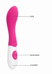 Wibrator do punktu G Silikonowy - Bend Vibrator - Pink