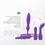 SexShop - Wibrator dwustronny - Adrien Lastic 2X Double Ended Vibrator  - online