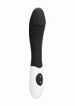 Wibrator ELASTYCZNY prążkowany 10 prędkości  - Ribbed Vibrator - Black
