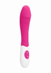 Wibrator ELASTYCZNY prążkowany 10 prędkości  - Ribbed Vibrator - Pink