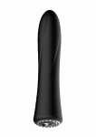 WIBRATOR klasyczny 10 trybów pracy PRĄŻKOWANY - Vibrator - Jewel - Black