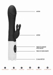 Wibrator KRÓLICZEK dwa mocne silniczki - Rabbit Vibrator - Black