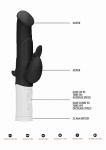 Wibrator KRÓLICZEK stymulacja ŁECHTACZKI  - Rotating Bunny Vibrator - Black