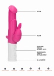 Wibrator KRÓLICZEK stymulacja ŁECHTACZKI  - Rotating Bunny Vibrator - Pink