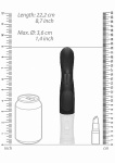 Wibrator KRÓLICZEK stymulacja ŁECHTACZKI  punkt G - Rotating Rabbit Vibrator - Black