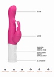 Wibrator KRÓLICZEK stymulacja ŁECHTACZKI  punkt G - Rotating Rabbit Vibrator - Pink