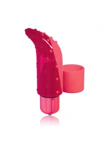 SexShop - Wibrator na palec Frisky Finger PowerBullet  z wypustkami różowy - online