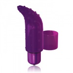 SexShop - Wibrator na palec Frisky Finger PowerBullet  z wypustkami fioletowy - online