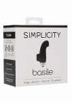 WIBRATOR na palec masażer łechtaczki - BASILE Finger vibrator - Black