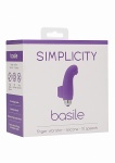WIBRATOR na palec masażer łechtaczki - BASILE Finger vibrator - Purple