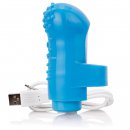 Sexshop - The Screaming O Charged FingO Finger Vibe  Niebieski - Wibrator na palec - online