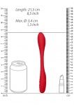 Wibrator PODWÓJNY Flex - Double Ended Vibrator - Flex - Red