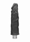 WIBRATOR realistyczny TPE REALROCK 25CM baterie - Realrock 10-25 cm Vibrating Dildo - Black