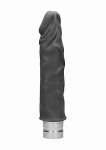 WIBRATOR realistyczny TPE REALROCK 20CM baterie - Realrock 8-20 cm Vibrating Dildo - Black