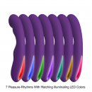 Sexshop - Kama Sutra Rhythm Dandiya G-Spot Stimulator  Fioletowy - Wibrator z podświetleniem LED - online