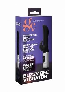 Wibrator ze stymulatorem łechtaczki - Buzzy Bee Vibrator - Black