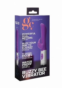 Wibrator ze stymulatorem łechtaczki - Buzzy Bee Vibrator - Purple