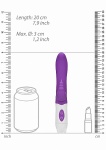 Wibrator ze stymulatorem łechtaczki - Buzzy Bee Vibrator - Purple