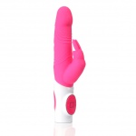 SexShop - Wibrator ze stymulatorem łechtaczki- Maia Toys Rechargeable Silicone Rabbit Pink  - online