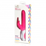 SexShop - Wibrator ze stymulatorem łechtaczki- Maia Toys Rechargeable Silicone Rabbit Pink  - online