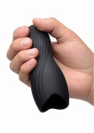 Wibrująca nakładka na penisa - TV Silicone Penis Head Teaser - czarna AG197