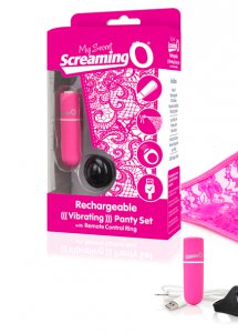 Sexshop - The Screaming O Charged Remote Control Panty Vibe  Różowy - Wibrujące majteczki ze stymulatorem - online