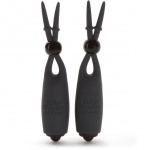 SexShop - Wibrujące zaciski na sutki - Fifty Shades of Grey Vibrating Nipple Clamps  - online