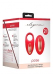 Wibrujący pierścień na penisa Poise - Dual Vibrating Toy - Poise - Red