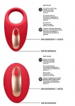 Wibrujący pierścień na penisa Poise - Dual Vibrating Toy - Poise - Red