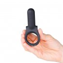 Sexshop - Bold Shepherd Cock Ring Black  - Innowacyjny wibrujący pierścień na penisa - online