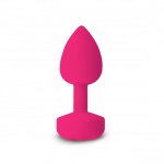 SexShop - Wibrujący plug analny ładowany - Fun Toys Gplug Small Różowy - online