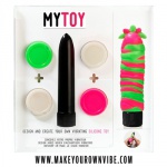 SexShop - Własnoręcznie robiony wibrator MyToy - Vibrator Kit zielony i różowy - online