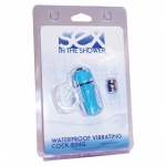 SexShop - Wodoodporny pierścień wibrujący - Sex in the Shower Waterproof Vibrating Cock  - online