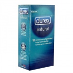 SexShop - Wygodne prezerwatywy Durex Natural Condoms 12 sztuk - online