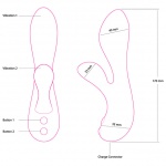 SexShop - Wyprofilowany wibrator - The Silver Swan   - online