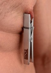 Zaciski do sutków ze stali medycznej - Tom of Finland Bros Pin Stainless Steel Nipple Clamps - TF2603