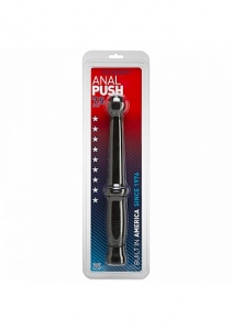 Ręczne Dildo pałka z rękojeścią - Anal Push - Black  - 0269-06-CD 