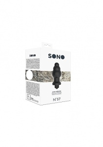 ZATYCZKA ANALNA No. 57 WIBRUJĄCA - No. 57 - Anal Vibrator - Black