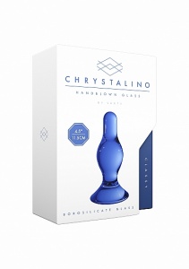 ZATYCZKA ANALNA z Borokrzemianu SZKLANA CLASSIC - Classy - Blue