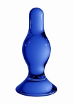ZATYCZKA ANALNA z Borokrzemianu SZKLANA CLASSIC - Classy - Blue